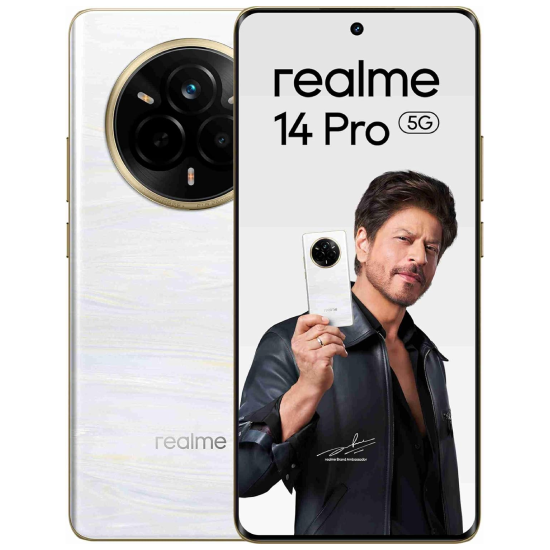 realme 14 Pro 5G (Pearl White, 8GB RAM, 128GB Storage)